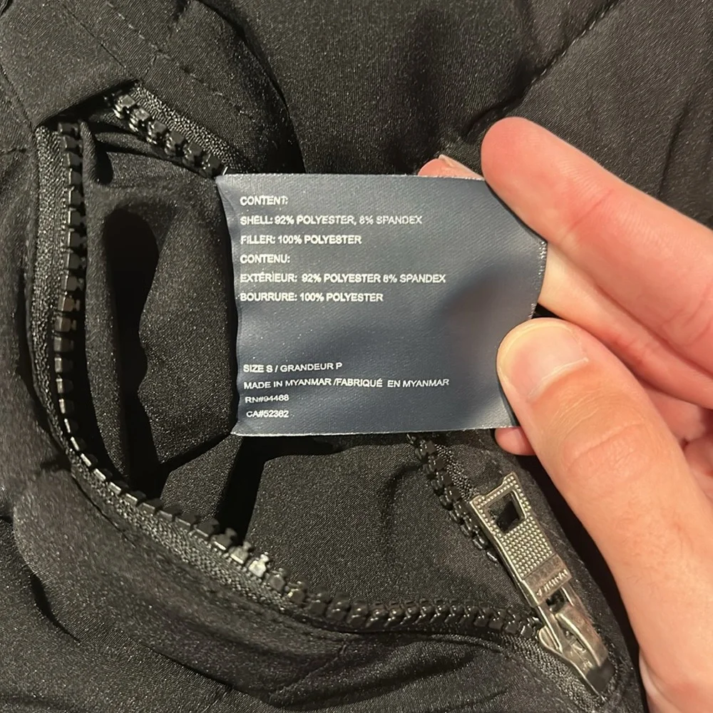 NAUTICA Men’s Reversible Quilted Puffer Jacket Black/Gray - Picture 8 of 12